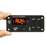 Placa Decodificadora de Áudio MP3 para Carro 12V com Ecrã a Cores, Bluetooth 5.0, Rádio FM, Cartão TF, USB, AUX 3,5mm, com Controlo Remoto, 12V
