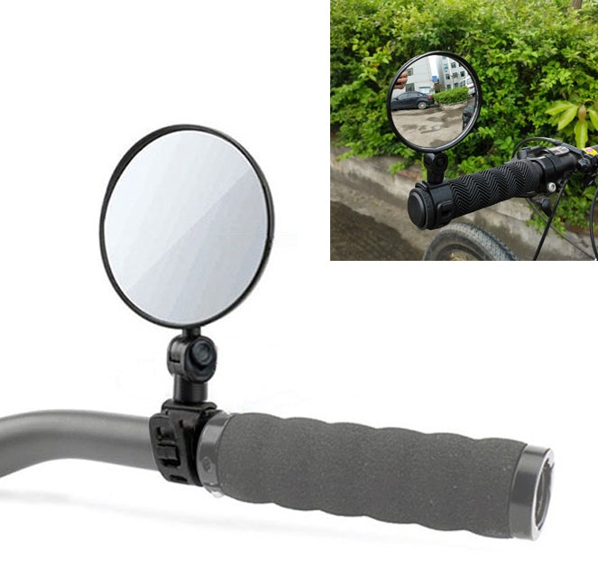 Espelho Retrovisor Universal para Bicicleta com Rotação de 360 Graus Ajustável, Espelho Convexo de Ângulo Amplo para Guiador, Espelho Retrovisor para Ciclismo