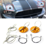 XH-6049 Car Universal Modified Racing Punch-free Aluminum Engine Hood Lock Cover, XH-6049(Black), XH-6049(Gold), XH-6049(Blue), XH-6049(Purple), XH-6049(Red), XH-6049(Silver)