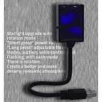 5V 0.1W IPX4 Car Rotating Star Lights Starry Sky Atmosphere Lamp, C-206 (Blue Light), C-206 (Red Light)