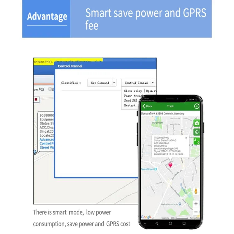 Rastreador GPS TK300 4G GPS / GPRS / GSM para Veículos, Carros e Camionetas em Tempo Real com Bateria e Relé, TK300