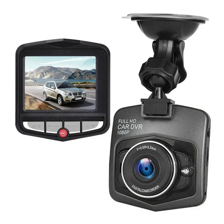 Gravador de Condução DVR de Carro de 2,4 polegadas 480P com Gravação Simples, Suporta Monitorização de Estacionamento / Gravação em Loop (Preto), 2,4 polegadas