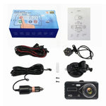 X97 Gravador de Condução com Dupla Gravação Frontal e Traseira HD 1080P com Visão Noturna, Suporta Gravação em Loop / Monitorização de Estacionamento, X97