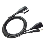 Car AMI AUX Audio Cable AUX + USB Charging + Mobile Music for Mercedes-Benz, For Mercedes-Benz (USB)