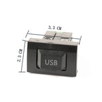 Car Center Console CD Reserved Position Modified USB Port 3.3x2.3cm for Volkswagen / Audi / Skoda, 3.3 x 2.3cm