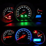 10 PCS B8.4 0.2W DC12V Wedge Instrument Panel COB LED Light Dashboard Gauge Cluster Indicator Lamp Bulb, B8.4 (Ice Blue Light), B8.4 (Blue Light), B8.4 (Pink Light), B8.4 (Green Light), B8.4 (Red Light), B8.4 (White Light), B8.4 (Yellow Light)
