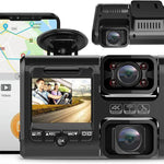 Z30 Gravador de Condução Panorâmico WiFi com Dupla Lente HD 2160P, Visão Noturna Sem Luz, 360 Graus, Versão GPS, Z30 Versão GPS