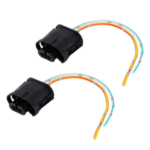 1 Pair Car H11 Bulb Holder Base Female Socket with Cable for BMW, For BMW