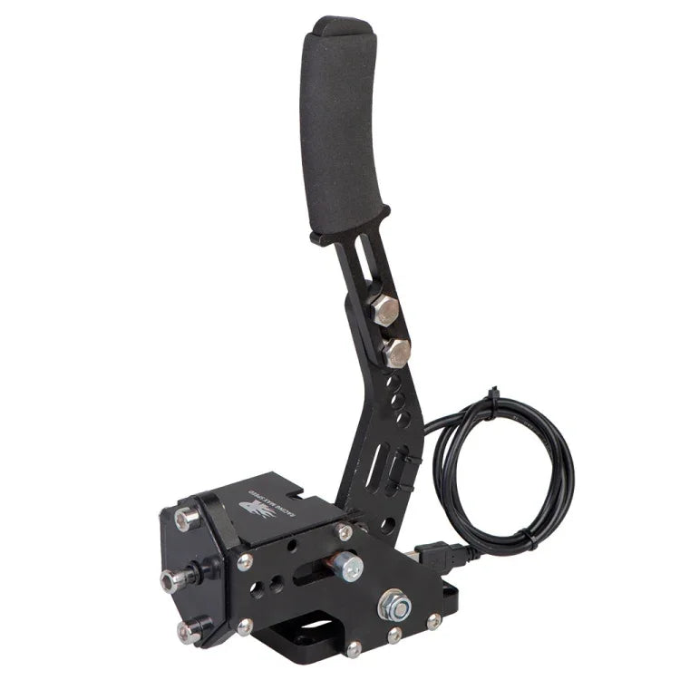 Manete Analógica Linear Modificada de 14bit USB para Jogos de Corrida PC com Suporte para Sistema Win, com Placa de Suporte