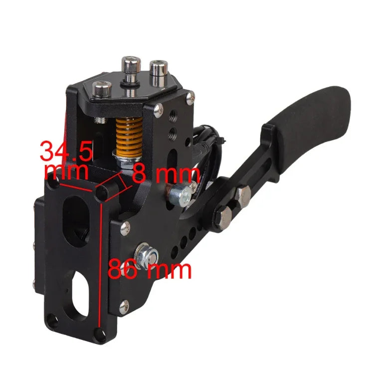 Manete Analógica Linear Modificada de 14bit USB para Jogos de Corrida PC com Suporte para Sistema Win, com Placa de Suporte