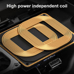 HFC-1052 Car Qi Standard Wireless Charger 15W / 10W Quick Charging for Audi A6L 2019-2022, Left Driving, HFC-1052