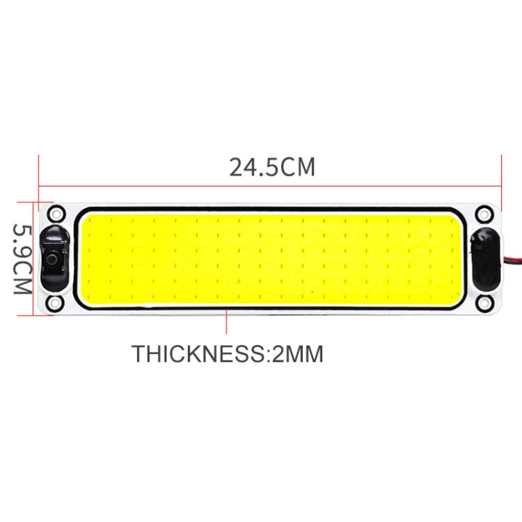 2 PCS ZS-3343 DC12-24V High Bright 108 COB Lamp Beads Car Dome Light Cabin Light Bar, ZS-3343