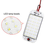 2 PCS ZS-3350 DC12-85V High Bright 48LEDs Lamp Beads Car Dome Light Cabin Light Bar, ZS-3350