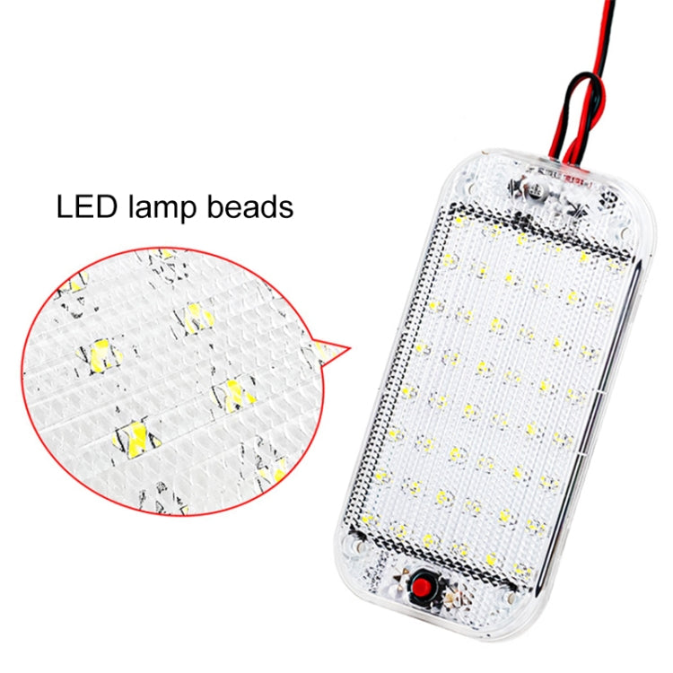 2 PCS ZS-3350 DC12-85V High Bright 48LEDs Lamp Beads Car Dome Light Cabin Light Bar, ZS-3350