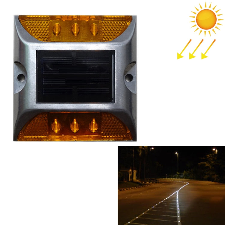 Luz Solar Quadrada para Marcador de Estrada Luz de Orientação para Carros Luz de Desaceleração Rodoviária, Versão Intermitente Brilhante, Versão Intermitente Brilhante