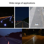Luz Solar Quadrada para Marcador de Estrada Luz de Orientação para Carros Luz de Desaceleração Rodoviária, Versão Intermitente Brilhante, Versão Intermitente Brilhante