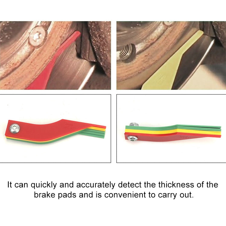Régua de Medição de Espessura para Pastilha de Travão de Carro, Régua de Medição de Pastilha de Travão de Carro