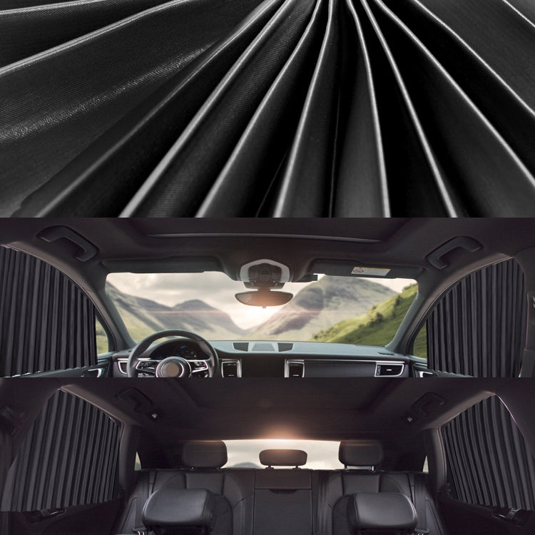 Conjunto de Cortinas de Sol Automóvel 4 em 1 para Para-brisas
