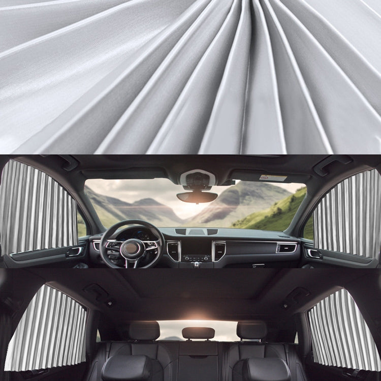 Conjunto de Cortinas de Sol Automóvel 4 em 1 para Para-brisas