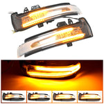 1 Pair For Mercedes-Benz A Class W176 2013-2017 Car Dynamic LED Turn Signal Light Rearview Mirror Flasher Water Blinker, For Mercedes-Benz A Class W176 2013-2017 (Transparent), For Mercedes-Benz A Class W176 2013-2017 (Transparent Black)