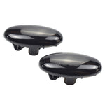 2pcs For Mazda 2 DY 2003-2007 Car Dynamic LED Fender Side Light, For Mazda 2 DY 2003-2007 (Transparent Black)