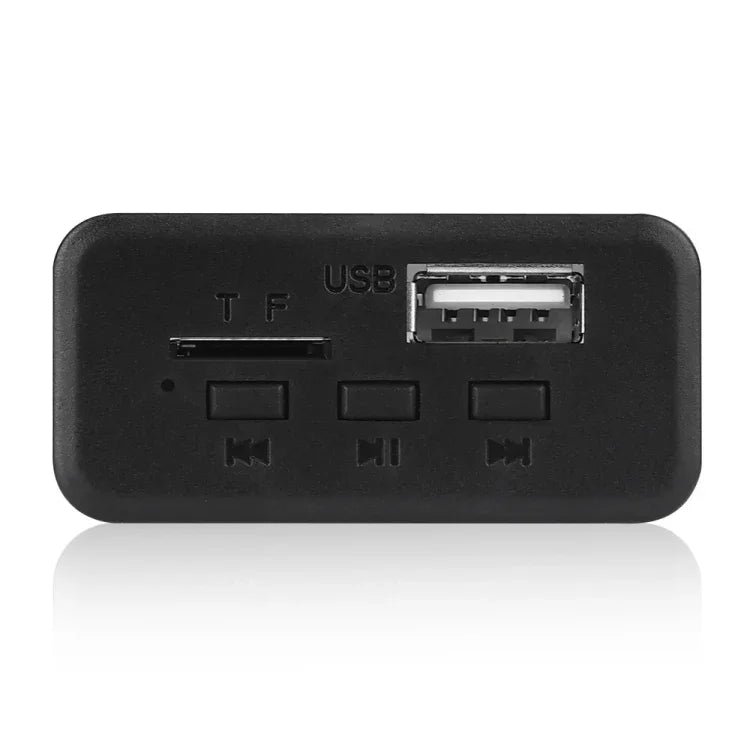 Placa Decodificadora de Leitor MP3 Áudio 12V para Carro Rádio FM Cartão TF USB AUX, com Bluetooth, 38, 38 (Branco)