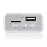 Placa Decodificadora de Leitor MP3 Áudio 12V para Carro Rádio FM Cartão TF USB AUX, com Bluetooth, 38, 38 (Branco)