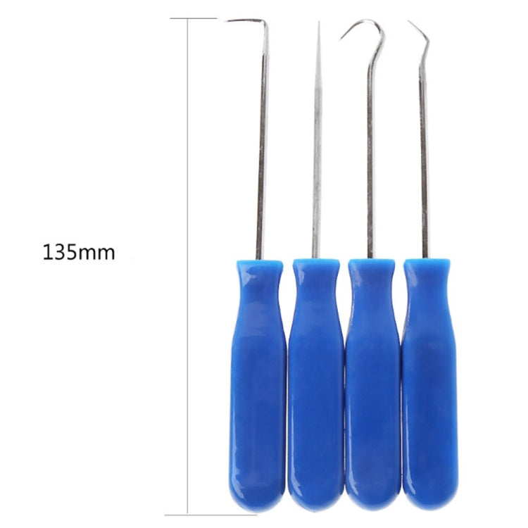 4 PCS Car Pick and Hook Set O Ring Oil Seal Gasket Puller Remover Craft Hand Tool Car Remover Tool Set, Oil Seal Gasket Puller(Blue), Oil Seal Gasket Puller(Yellow)