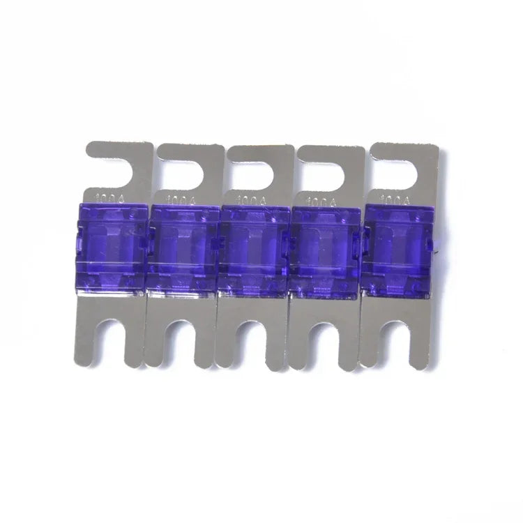 5 PCS Fusível Mini ANL 100Amp para Áudio de Carro, Revestido a Níquel, 100Amp