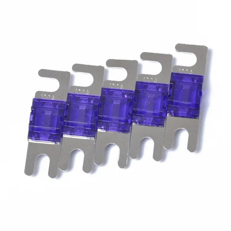 5 PCS Fusível Mini ANL 100Amp para Áudio de Carro, Revestido a Níquel, 100Amp