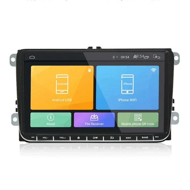 CKVW92 Reprodutor MP5 Android 6.0 2 Din HD 9 polegadas para Carro Navegação GPS Multimédia Rádio Bluetooth para Volkswagen, Suporta FM & Mirror Link, Versão Mapa Europa, Versão Mapa Europa