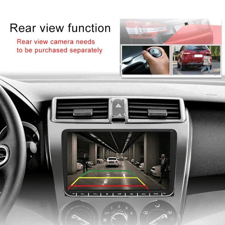 CKVW92 Reprodutor MP5 Android 6.0 2 Din HD 9 polegadas para Carro Navegação GPS Multimédia Rádio Bluetooth para Volkswagen, Suporta FM & Mirror Link, Versão Mapa Europa, Versão Mapa Europa