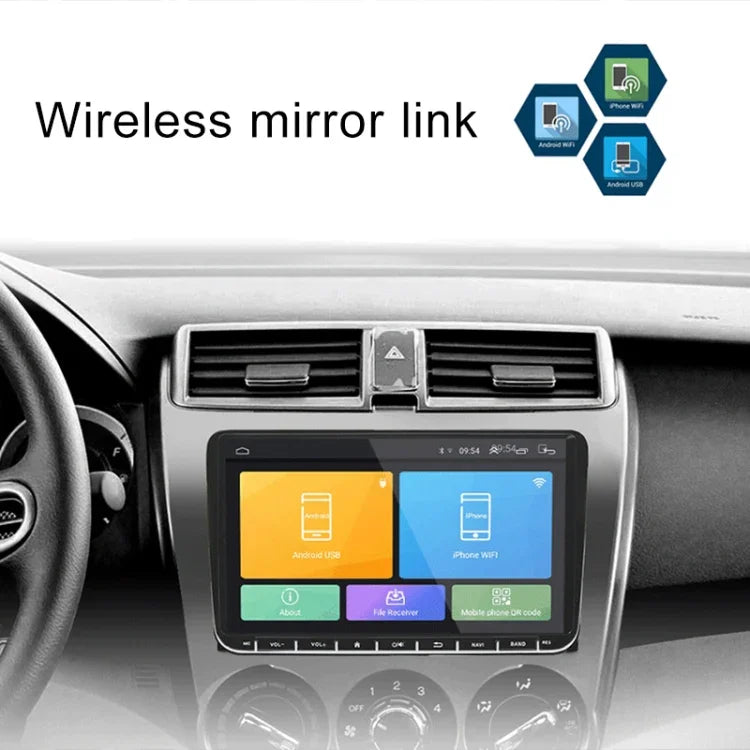 CKVW92 Reprodutor MP5 Android 6.0 2 Din HD 9 polegadas para Carro Navegação GPS Multimédia Rádio Bluetooth para Volkswagen, Suporta FM & Mirror Link, Versão Mapa Europa, Versão Mapa Europa