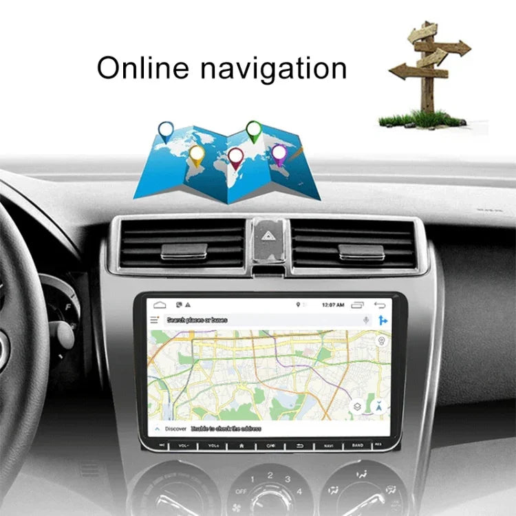 CKVW92 Reprodutor MP5 Android 6.0 2 Din HD 9 polegadas para Carro Navegação GPS Multimédia Rádio Bluetooth para Volkswagen, Suporta FM & Mirror Link, Versão Mapa Europa, Versão Mapa Europa