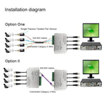 HD204A-F Balun de Vídeo Passivo UTP CCTV HD-CVI/TVI/AHD 4CH, HD204A-F