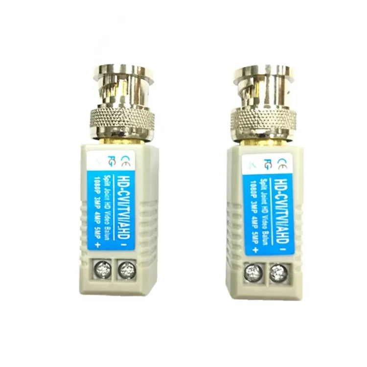 2 PCS Anpwoo 100B Versão Atualizada Balun de Vídeo Passivo Coaxial Tipo Parafuso HD-CVI/AHD/CVI 1CH Transceptor, Coaxial Tipo Parafuso