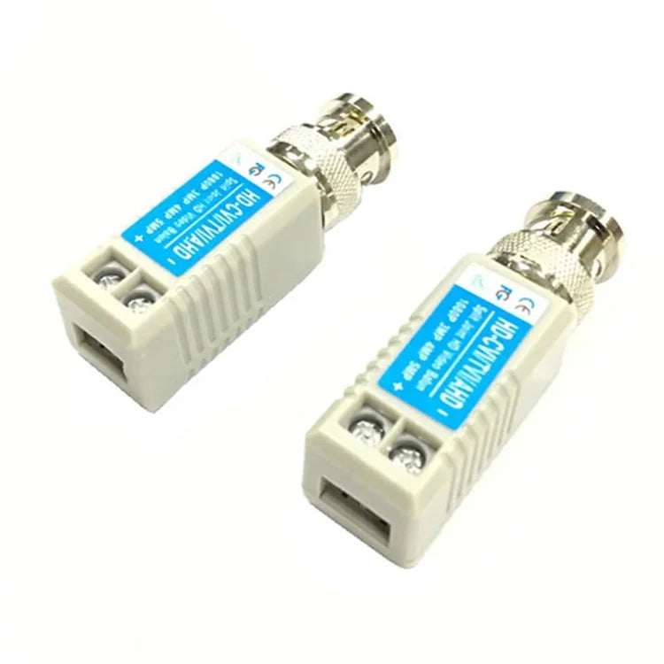 2 PCS Anpwoo 100B Versão Atualizada Balun de Vídeo Passivo Coaxial Tipo Parafuso HD-CVI/AHD/CVI 1CH Transceptor, Coaxial Tipo Parafuso