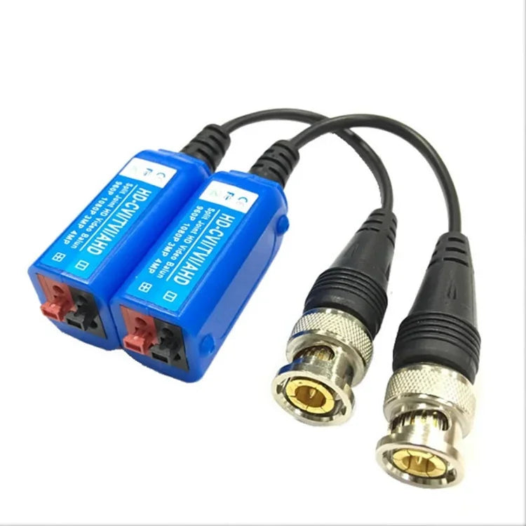 2 UN Anpwoo 210C Balun de Vídeo Passivo Tipo Sem Parafuso para Coaxial HD-CVI/AHD/TVI 1CH, Balun de Vídeo