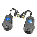 2 PCS Anpwoo 230PV Balun de Energia + Vídeo 2 em 1 Passivo Spliceável HD-CVI/AHD/TVI Transceptor Trançado, HD-CVI/AHD/TVI