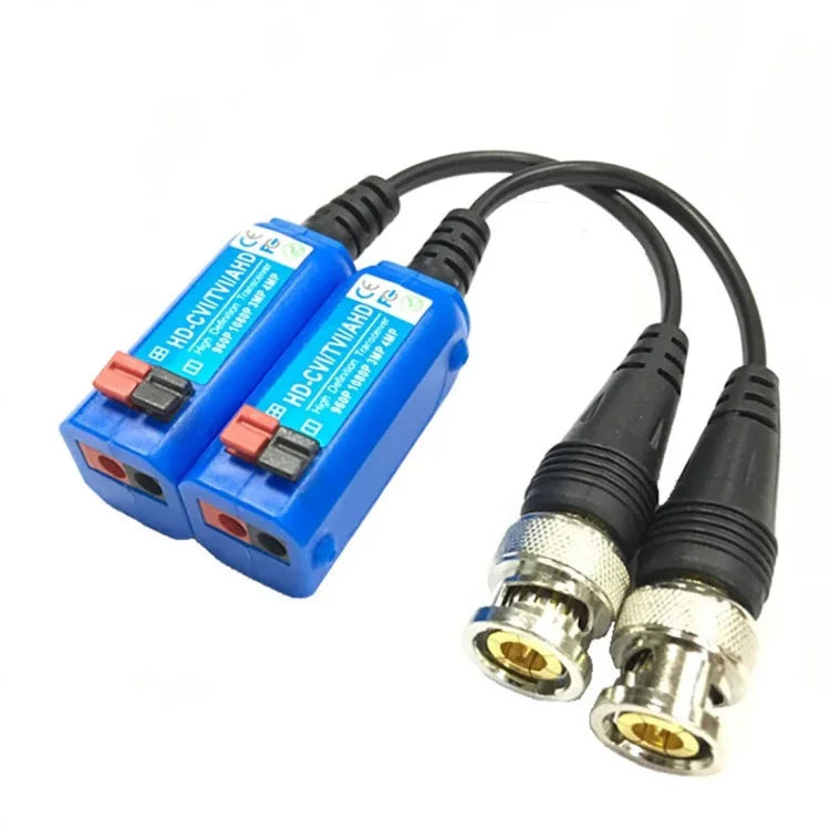 2 UN Anpwoo 800C Balun de Vídeo Passivo Tipo Sem Parafuso com Pressão Superior HD-CVI/AHD/HDVI 1CH, Transceptor Passivo