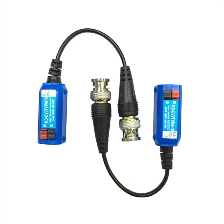 2 UN Anpwoo 800C Balun de Vídeo Passivo Tipo Sem Parafuso com Pressão Superior HD-CVI/AHD/HDVI 1CH, Transceptor Passivo