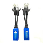 2 PCS Anpwoo UPOE01 Balun POE (Energia + Ethernet) 2 em 1 Passivo Spliceável Transceptor Trançado, UPOE01