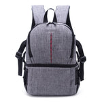 Mochila de Ombro Impermeável Multifuncional em Nylon com Almofada Amortecedora para Câmara para Câmaras DSLR Nikon Canon