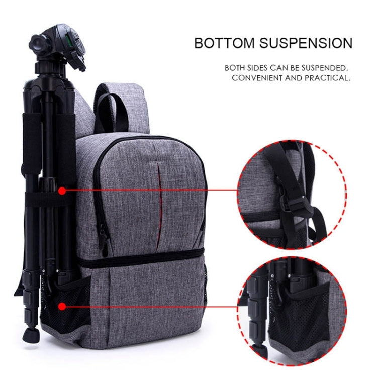 Mochila de Ombro Impermeável Multifuncional em Nylon com Almofada Amortecedora para Câmara para Câmaras DSLR Nikon Canon