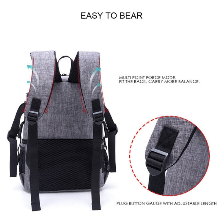 Mochila de Ombro Impermeável Multifuncional em Nylon com Almofada Amortecedora para Câmara para Câmaras DSLR Nikon Canon
