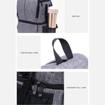 Mochila de Ombro Impermeável Multifuncional em Nylon com Almofada Amortecedora para Câmara para Câmaras DSLR Nikon Canon