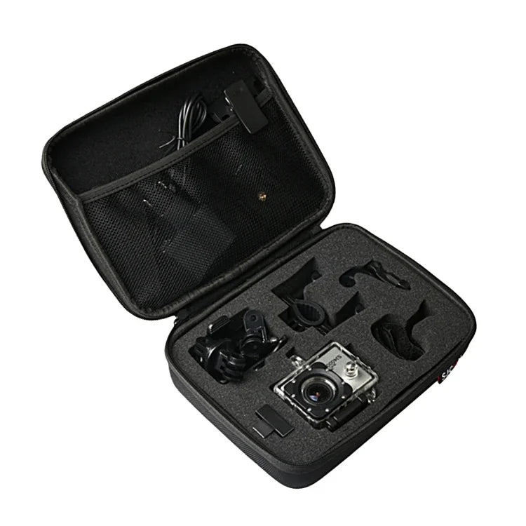 Portable Shockproof Shatter-resistant Wear-resisting Camera Bag Carrying Travel Case for SJCAM SJ4000 / SJ5000 / SJ6000 / SJ7000 / SJ8000 / SJ9000 Sport Action Camera & Selfie Stick and Other Accessories, Size: 22 * 16 * 6 cm, Size: 22x16 x6cm