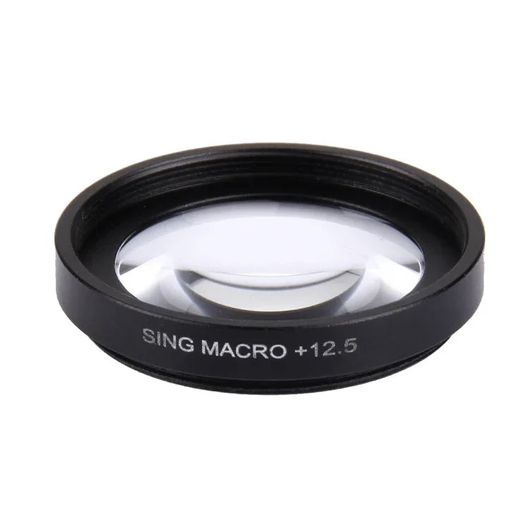 Filtro Macro Profissional JUNESTAR 37mm 12.5X + Tampa Protetora para Lente para GoPro & Xiaomi Xiaoyi Yi Câmara de Ação Sport, Lente Macro 12.5X