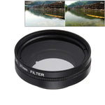 JUNESTAR para Câmara de Ação Xiaomi Xiaoyi Yi II 4K Sport Filtro CPL Profissional 37mm + Tampa Protetora para Lente, Filtro CPL + Tampa para Lente