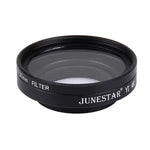 JUNESTAR para Câmara de Ação Xiaomi Xiaoyi Yi II 4K Sport Filtro UV Profissional 37mm + Tampa Protetora para Lente, Filtro UV + Tampa para Lente